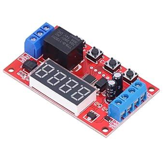 12V Relay Module, Multifunctional Programmable Timer Delays Trigger ...