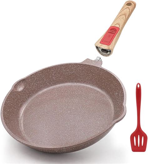 Amazon.com: AIKENBBKK Nonstick Ceramic Deep Frying Pan, 11 Inch Healthy ...