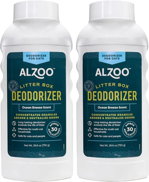 Amazon.com: ALZOO Cat Litter Deodorizer, Concentrated Granules Absorb & Help Neutralize Odors ...