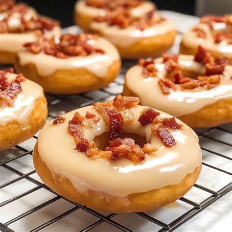 Easy Homemade Maple Bacon Doughnuts - Recipes by Clare