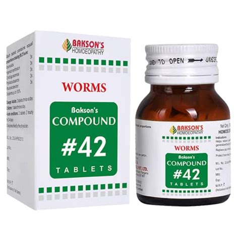 Buy Bakson's Compound #30 Worms Tablets - Uses, Benefits & Dosage