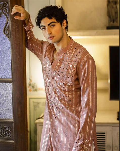 Dusky Rose Kurta with Mirror Work - House of Aham