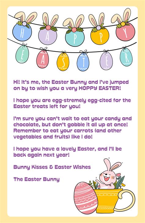 Easter Bunny Letters - 11 Free PDF Printables | Printablee