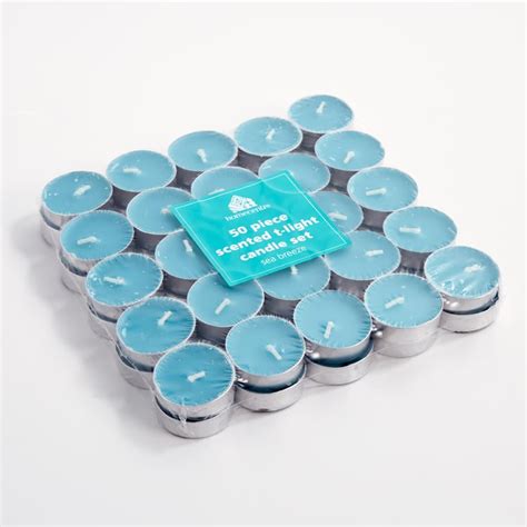 Buy Luminescent Set of 50 Sea Breeze Scented T-Light Candles from Home ...