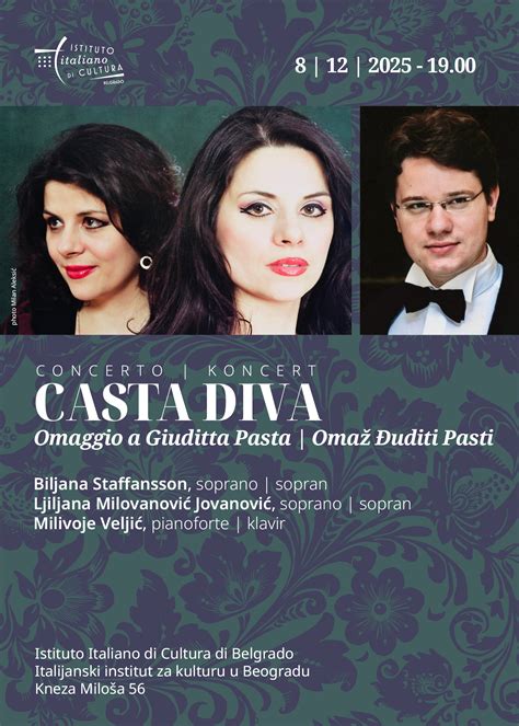 Concerto “Casta Diva“ – Istituto Italiano di Cultura di Belgrado