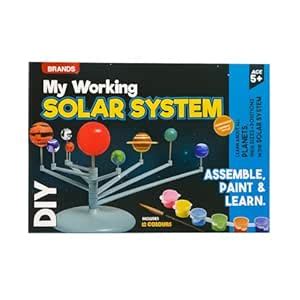 Buy Red Lily Solar System Model Kit for Kids, Educational Planetarium ...