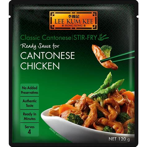 Calories in Lee Kum Kee Cantonese Chicken Ready Sauce Stir Fry ...