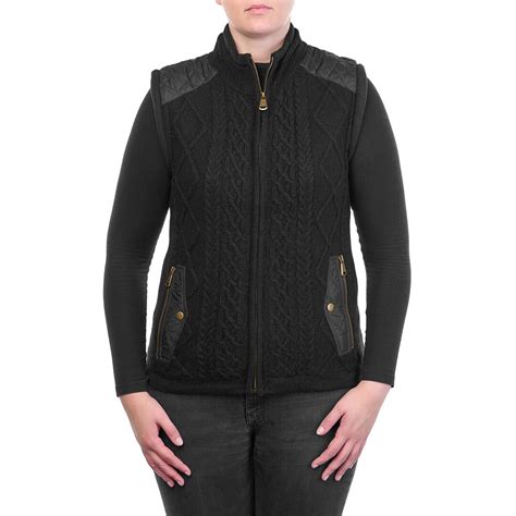 Women's Wool Vest Black - Woolville.com