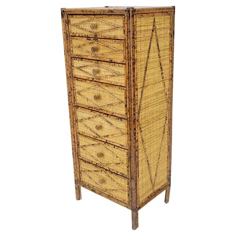 French Empire Marble Top Bronze Mounted Lingerie Chest Tall Narrow ...