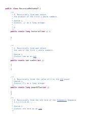 Recursive Method Java 的图像结果