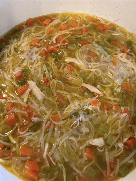 Chicken Rice Noodle Soup - Easy DIY Recipes