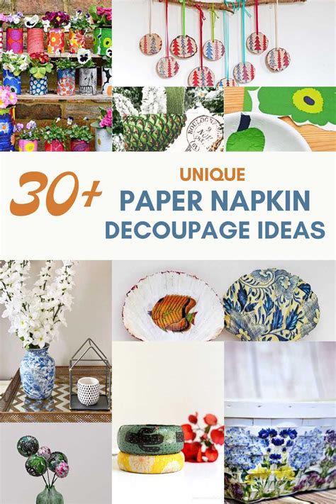 Image result for Decoupage Using Napkins