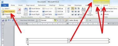 Image result for How to Find Table Tools in Word
