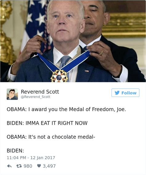 30 Hilarious Memes About Obama Surprising Joe Biden With The Medal Of ...