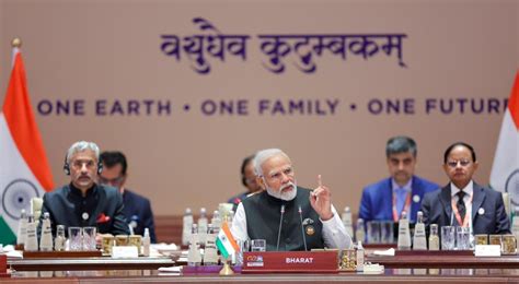 PM Modi introduces Bharat on his seat at G20 Summit THE NEW INDIAN - un ...