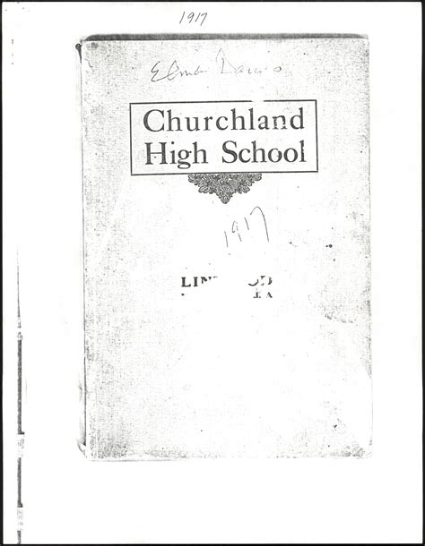 Churchland High School Catalogue [1917]
