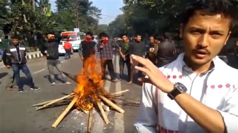 Cottonians Burn 'CAA' in Meji Flames ahead of Bihu - cottonians burn ...