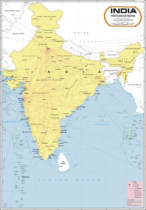 Buy India Ports & Air Routes Map Book Online at Low Prices in India ...