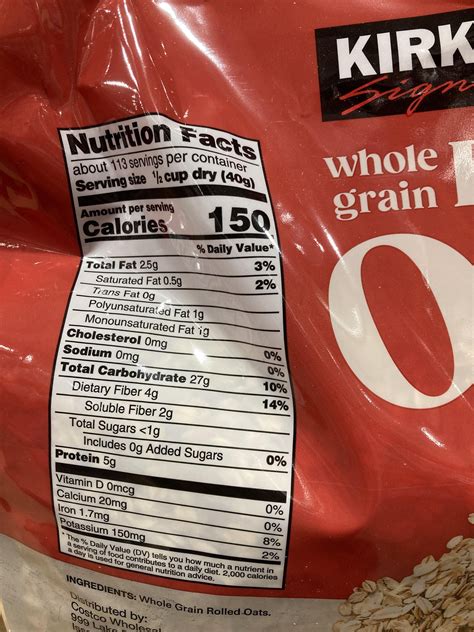 New? First time seeing it. Kirkland Signature rolled oats : r/Costco