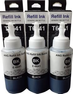 Ang T6641 Refill Ink For Use In L130, L200, L210, L220, L300, L310 ...