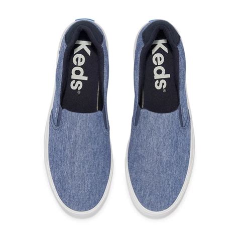 Keds Women's Navy Pursuit Chambray Slip On | KEDS