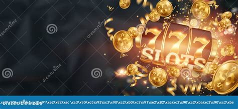 Slots Creative Background, Lucky Seven 777 on Slot Machine, Dark Golden ...