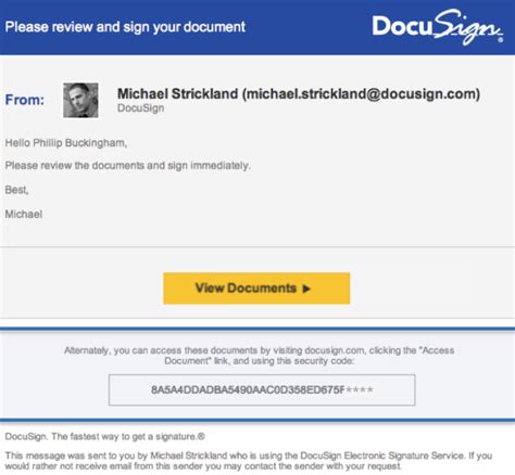 Image result for DocuSign Contract Email