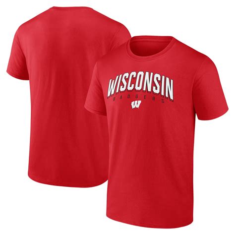 Men's Red Wisconsin Badgers Skyward T-Shirt - Walmart.com