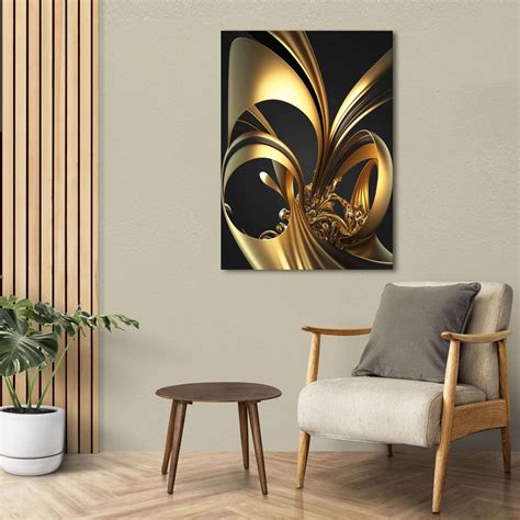 Black and Gold Abstract Wall Art | MusaArtGallery™