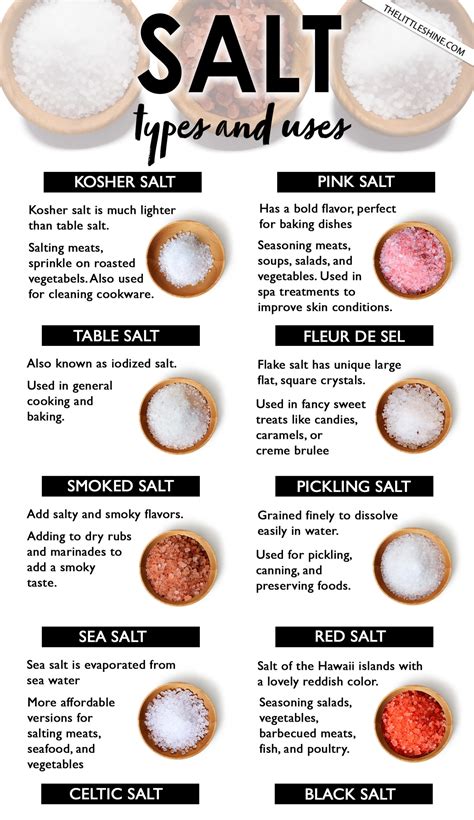12 Different Types of Salt and How to Use Them - The Little Shine