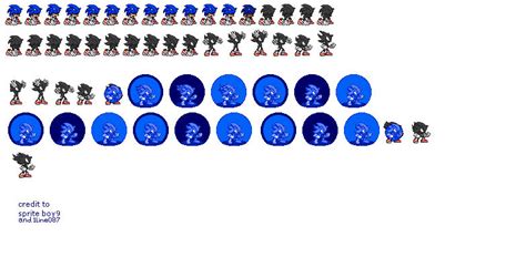Dark Sonic 3 sprite sheet by 1Line088 on DeviantArt