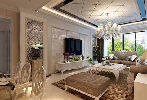 新古典风格白色奢华别墅装修案例赏析 卧室木地板装修效果图-地板网
