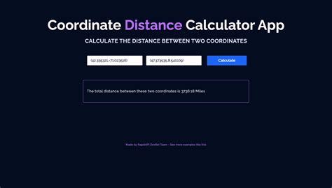 Lat Long Distance Calculator Using API Key 的图像结果
