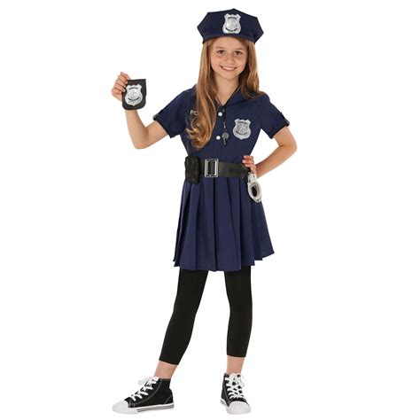 Police Woman Costume For Kids