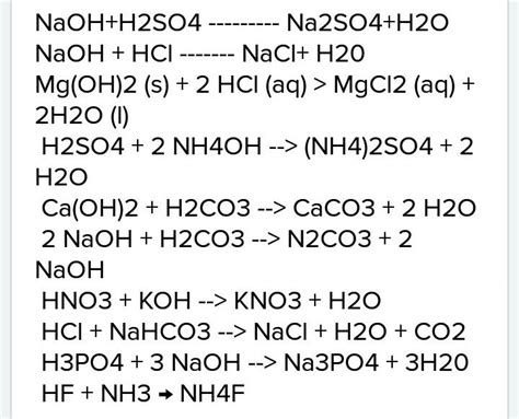 15 examples of neutralisation reactions - Brainly.in