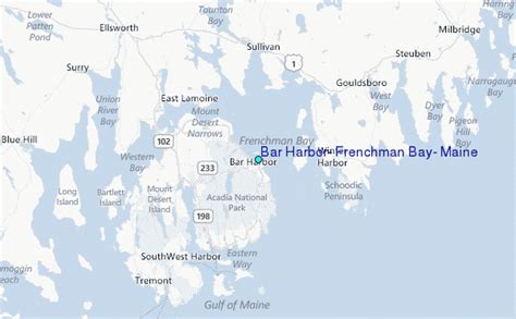 Tide Chart Bar Harbor