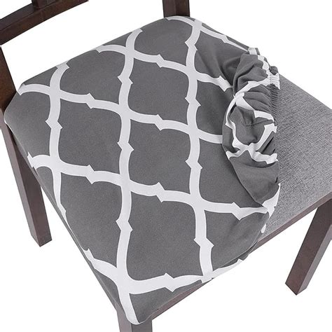 Elastic Chair Seat Covers Stretch Chair Covers (Grey Diamond) – House ...