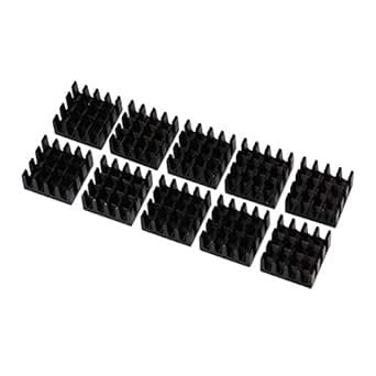 Tboxbo 10Pcs Aluminum Heat Sink 14X14X8Mm Heatsink Black Radiator ...