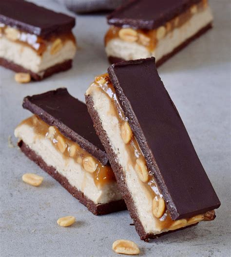 Vegan Snickers (Gluten-Free Candy Bars) - Elavegan