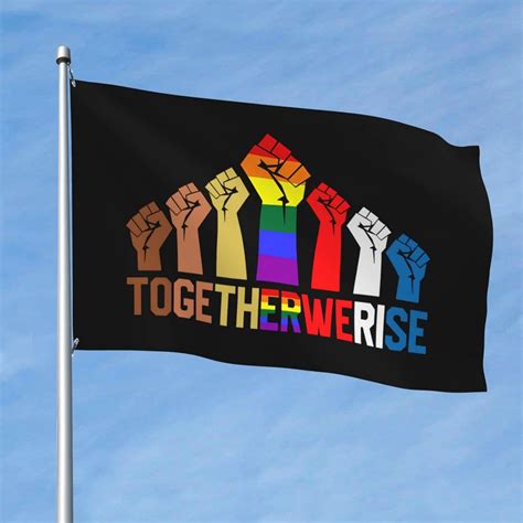 Amazon.com : Together We Rise Black Lives Matter Flags 3x5 Feet Garden ...