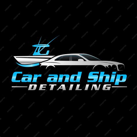 Premium Vector | Boat and mobile detailing logo design vector