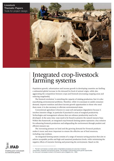Integrated Crop-Livestock Farming Systems | PDF