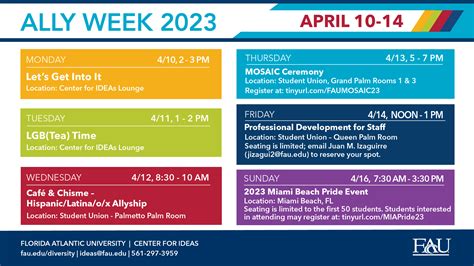 FAU | ALLY WEEK: April 10 - 14, 2023