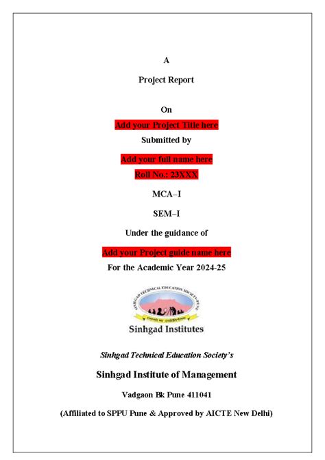 Project Report Format - A Project Report On Add your Project Title here ...