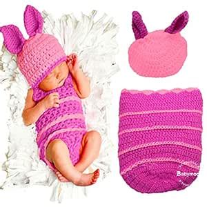 BabyMoon (Set of 2 Designer Beautiful Crochet Costume, Baby Photography ...