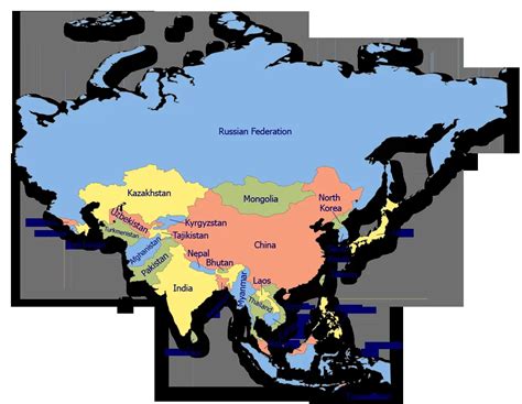 亚洲地图 的图像结果