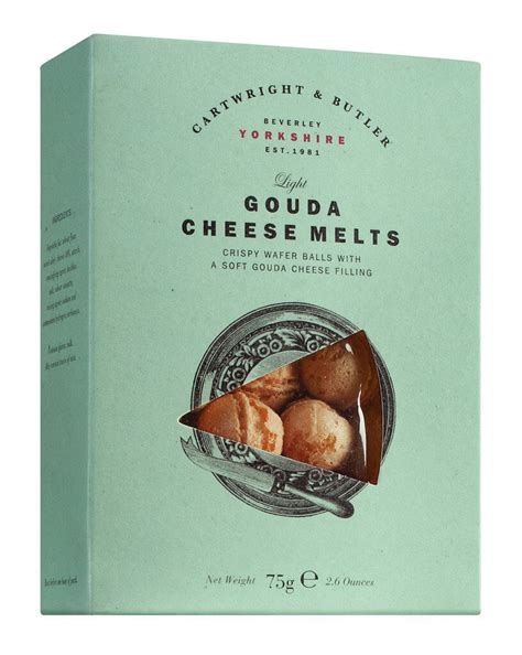 Gouda Cheese Melts, Gebäck mit Goudakäsefüllung, Cartwright & Butler ...