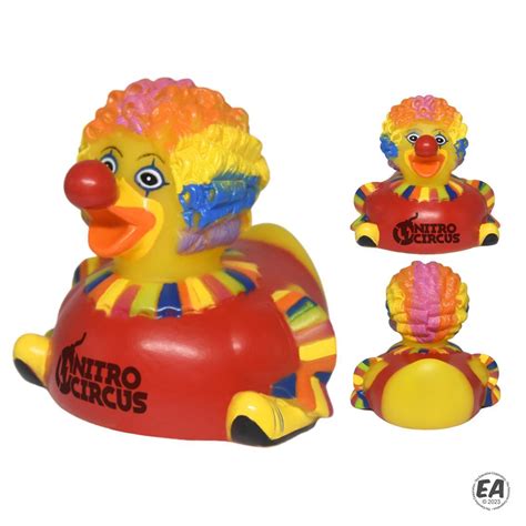 Branded Giggle the Clown Rubber Duck | Promotional Rubber Ducks ...