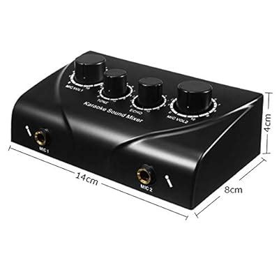 Buy Baoer Karaoke Sound Mixer Audio System Dual Mic Input Portable Mini ...