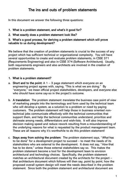 Image result for Needs Statement Example